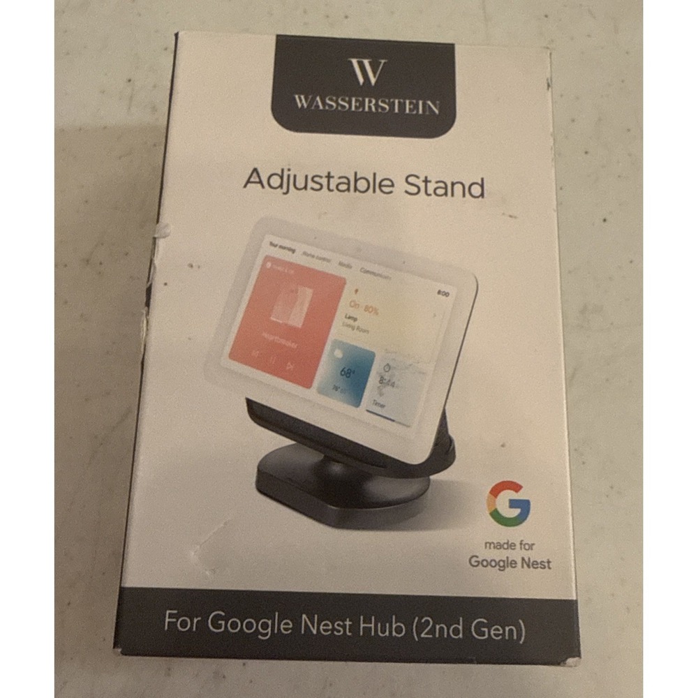 Adjustable Stand for Google Nest Hub (2nd Gen)‎ - Made for Google (Charcoal)
